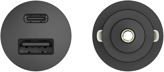Motorola TurboPower Share Car Charger- 45W Dual Port USB-A, USB-C Output with 1.5m Braided USB-C Cable for Moto G 2025, G Power 2024/2025/2026, G Stylus 2023/2024/2025/2026, G Play 2024, Edge, Razr