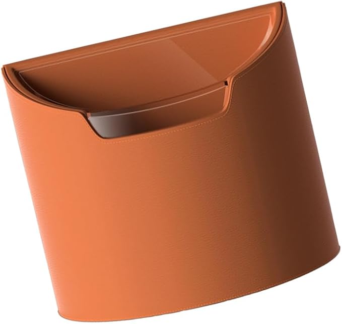 Car Trash Can, Multipurpose Leakproof Hanging Vehicle Garbage Can with Removable Liner, Waterproof Automotive Interior Dustbin Garbage Container, Universal for SUV Van Truck (Orange)