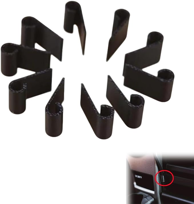 Car Trim Cable Clips (10 Pack) – Neatly Organize Cables for Vehicle Interior, Easy Installation, Ideal for Phone Chargers, Dash Cams, and More