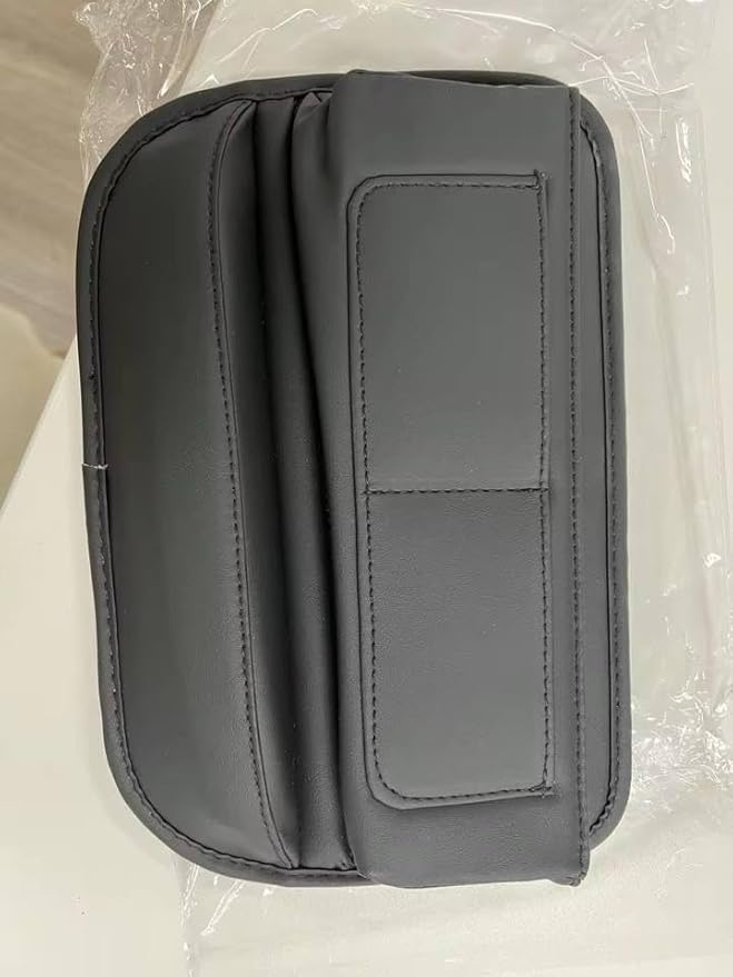 Car Seat Gap Organizer, Universal Car Seat Gap Filler with Storage Pocket, PU Leather Car Interior Organizer for Car, Truck & SUV, Black