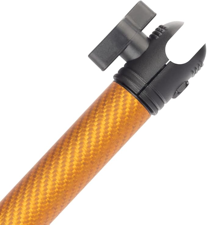 Bulletpoint Mounting Solutions Dash Mount 5.9" Arm Compatible with iPhone and Android Smartphones - Fits 20mm Attachment Ball (Matte Orange Carbon Fiber)