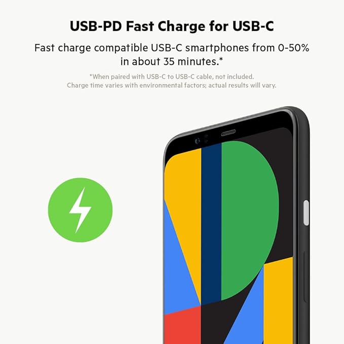 Belkin 36-Watt Dual-USB Car Charger - Power Delivery 2 18W USB-C Ports with PPS Charging Apple iPhone 14, 14 Pro, 14 Pro Max, iPhone 13, 13 Pro, 13 Pro Max Samsung Galaxy, AirPods - USB-C Charger