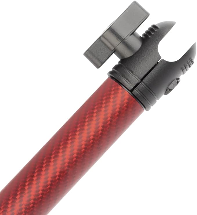 Bulletpoint Mounting Solutions Dash Mount 5.9" Arm Compatible with iPhone and Android Smartphones - Fits 20mm Attachment Ball (Matte Red Carbon Fiber)