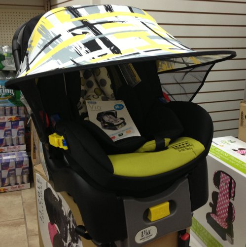 Manito Sun Shade for Strollers and Car Seats (Red) UPF 50+