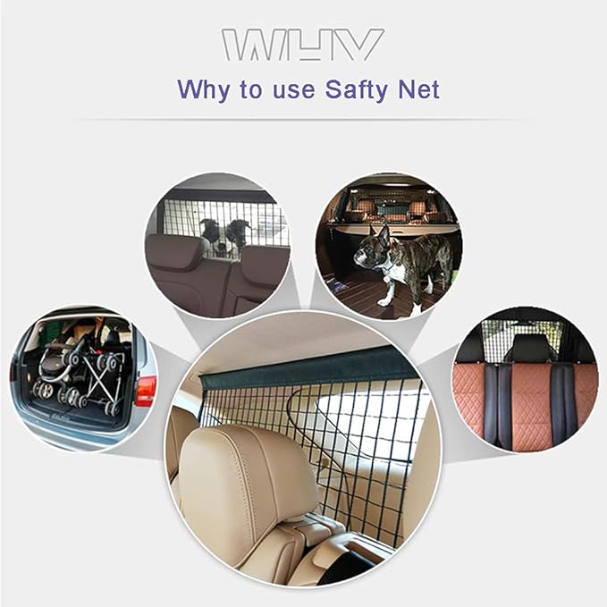 Car Pet Safety Barrier,Safety Car Divider for Dogs, Dog Car Barrier,Compatible with Volvo XC40, V90/V90cc,Xc40