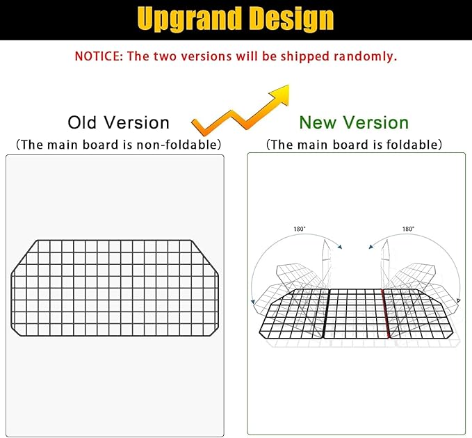 Gtongoko Dog Car Barriers for SUVs, Vehicles, Cars, Trucks, Upgraded Adjustable Heavy-Duty Wire Mesh Pet SUV Barriers Universal-Fit, Car Accessories Safety Travel, 2pcs 51.2In Elastic Ropes Included