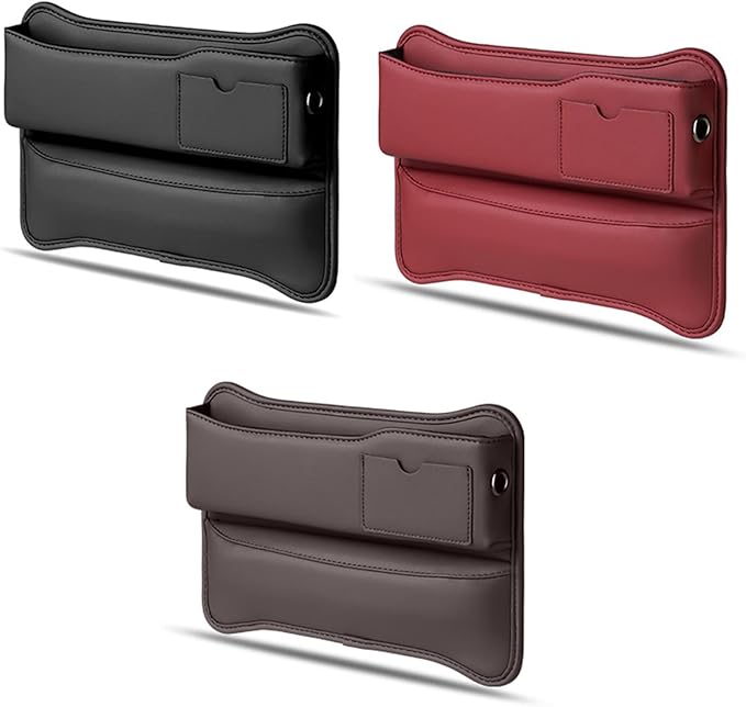 Car Seat Gap Filler Organizer for BMW 2 Series Serie F22 F23 F45 F46 F87 F44 F74 F78 G42 Car Side Seat Storage Box Multifunction Car Interior Storage Organizer,Black