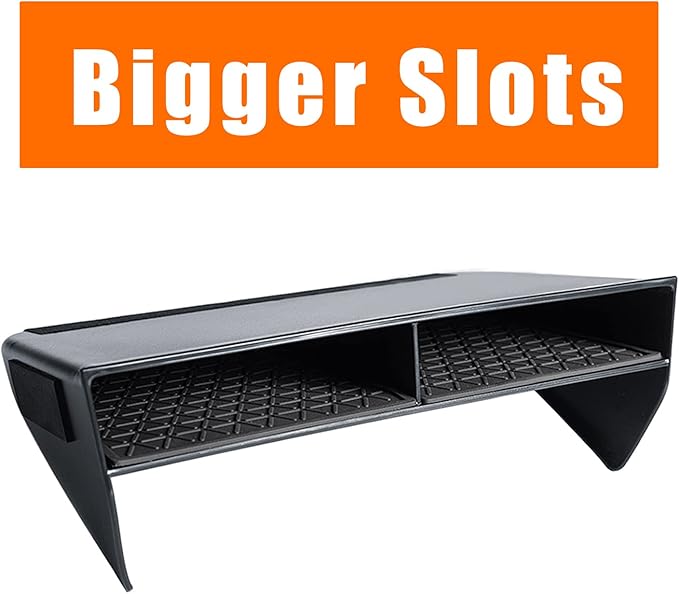 JDMCAR Bigger Slots Center Console Organizer Compatible with Toyota RAV4 2025 2024 2023 2022 2021 2020 2019 and 2021-2025 RAV4 Prime Accessories Larger Divider Tray Gear Shift Secondary Storage Box