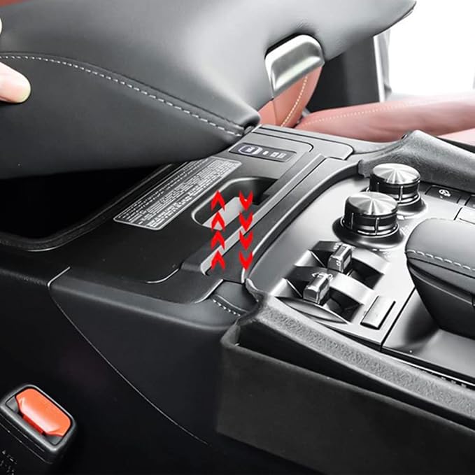 Lallker Suitable for 2010-2021 GX460 Seat Gap Storage Box 400 Central Control Storage Box Modification (2010-2021 Beige-copilot)