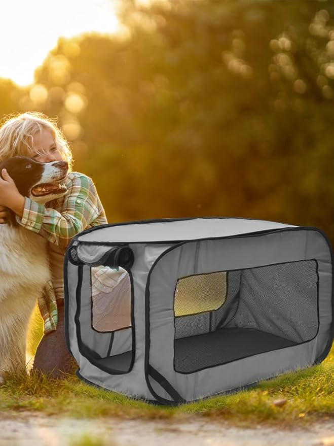 Dog Car Net Barrier Pet Barrier with Hooks Foldable Stretchable Storage Bag Universal for Cars, SUVs -Easy Install, Car Divider for Driving Safely with Children & Pets