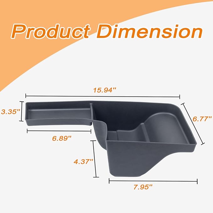 Passenger Side Wheel Well Storage Bin Rear Trunk Organizer Tray Compatible with 2018-2022 2023 Jeep Wrangler JL JLU 4-Door Accessories Rear Trunk Cargo Extra Storage Box(Soft TPU Material, Anti Noise)