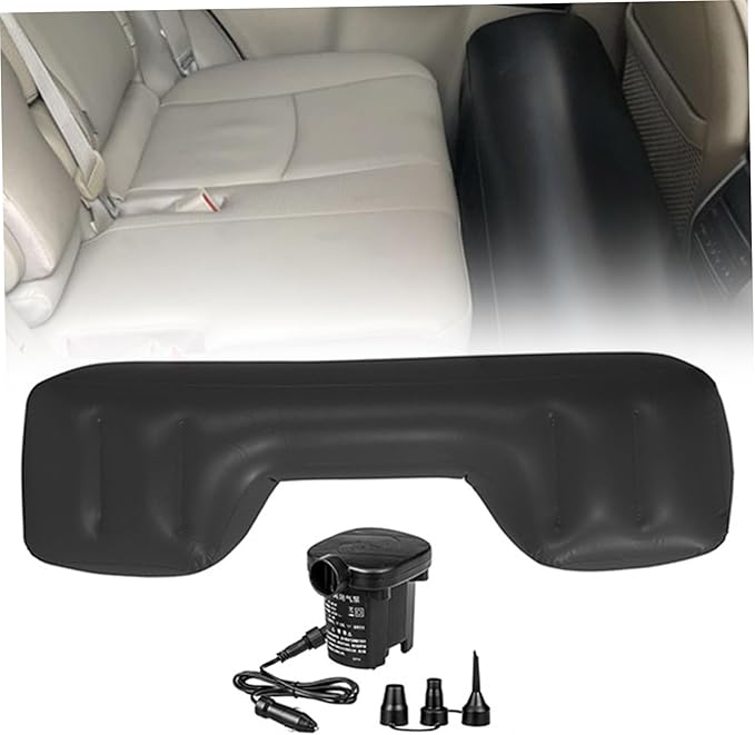 Back Seat Gap Filler, Inflatable Car Air Mattress, 51.2x13.9x7.9 Car Vent Extender for Back Seat, Portable Bed Backseat with Air Pump for Travel, Camping, Sleeping Bed Backseat
