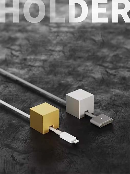 Silvery Stainless Steel Cable Clips, Cord Organizer Cable Management, USB Cable Holder Wire,Wire Organizer for Desk, Wall, Car, Nightstand and Office Cable Management. (Frosted Silver)