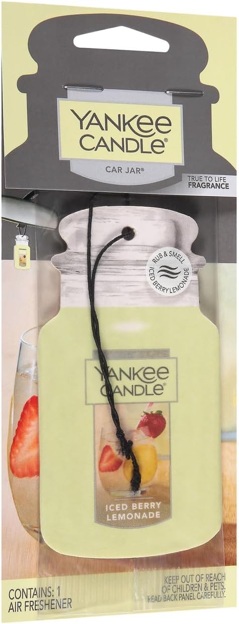 Yankee Candle Paper Car Jar, Iced Berry Lemonade, 1 CT