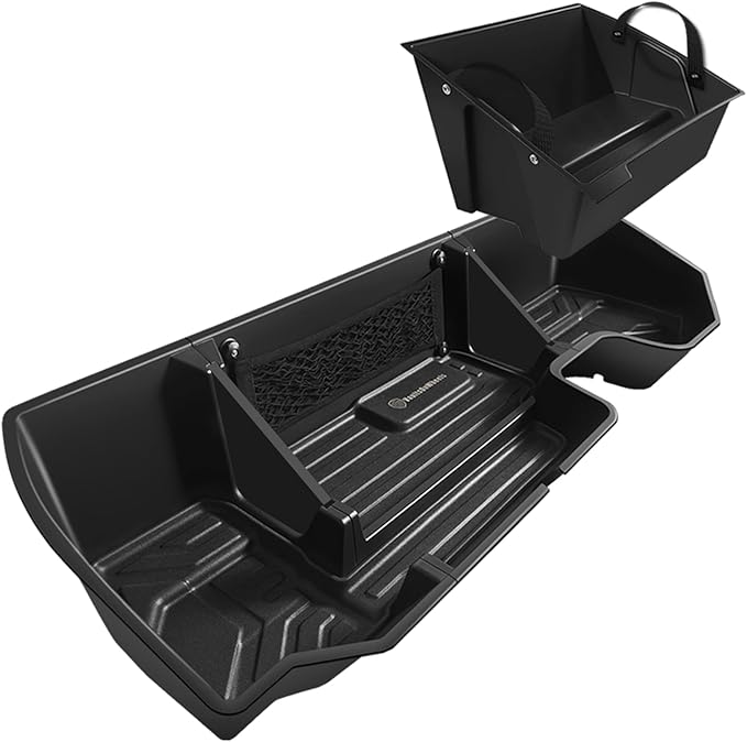 VaultsOnWheels Under Seat Storage Box Fit for 2019-2026 Chevy Silverado 1500/2500/3500HD (Not for Rear Kicker Subwoofer), Console Organizer Truck Tool Box Detachable Underseat Organizer w/TPE Mats