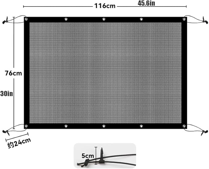 Dog Car Barrier for KIA Telluride 2018–2025, Universal Adjustable Breathable Mesh Pet Divider Keeps Pets Safe in Back Seat Quick Installation