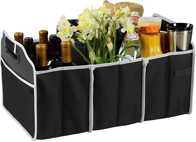 Picnic at Ascot 3 Section Folding Trunk Organizer- Designed & Quality Approved in the USA