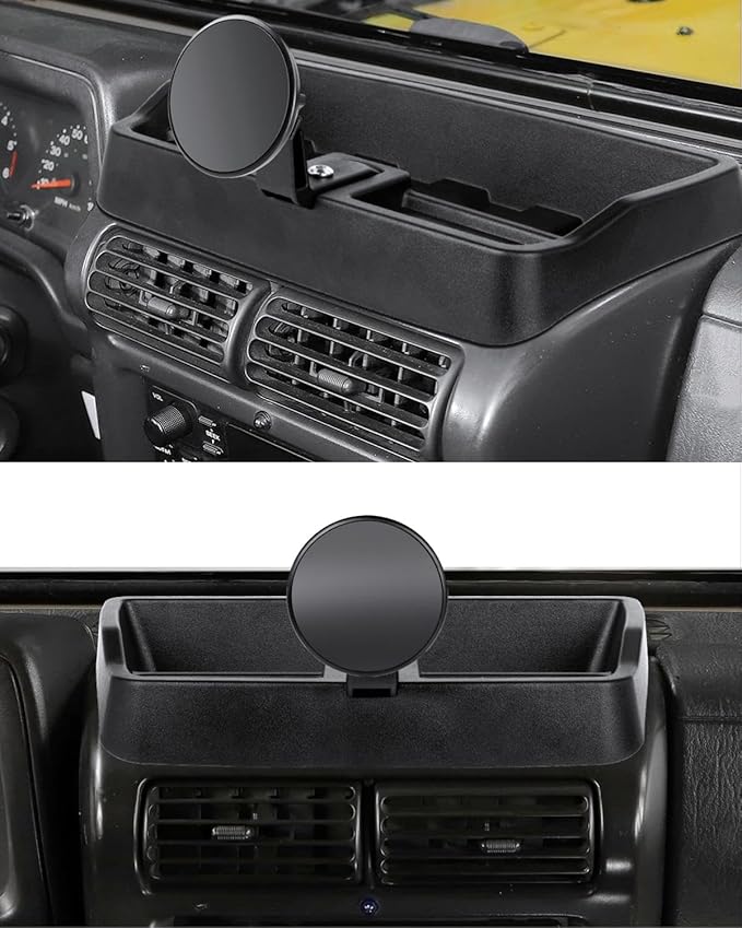 Magnetic Wrangler TJ Phone Mount, Phone Holder for Wrangler TJ Compatible with TJ 1997-2006, Wrangler TJ Accessory for Car Dashboard