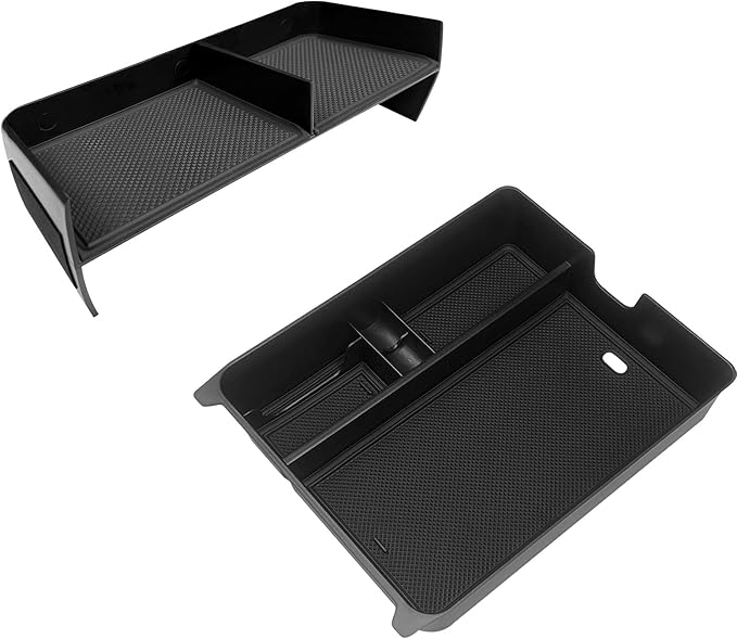 Zxiaochun 2PCS Center Console Organizer Compatible with 2023 2024 2025 2026 Honda Pilot & 2026 Honda Passport Interior Accessories, Armrest Box Tray Gear Shift Storage Tray