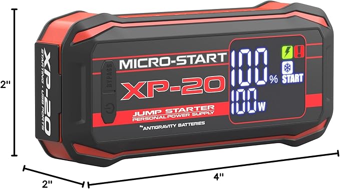 Antigravity Batteries 2000A Jump Starter – 12V Lithium Battery Booster Pack, Portable Jump Box, for up to 10.0L Gas & 8.0L Diesel Engines