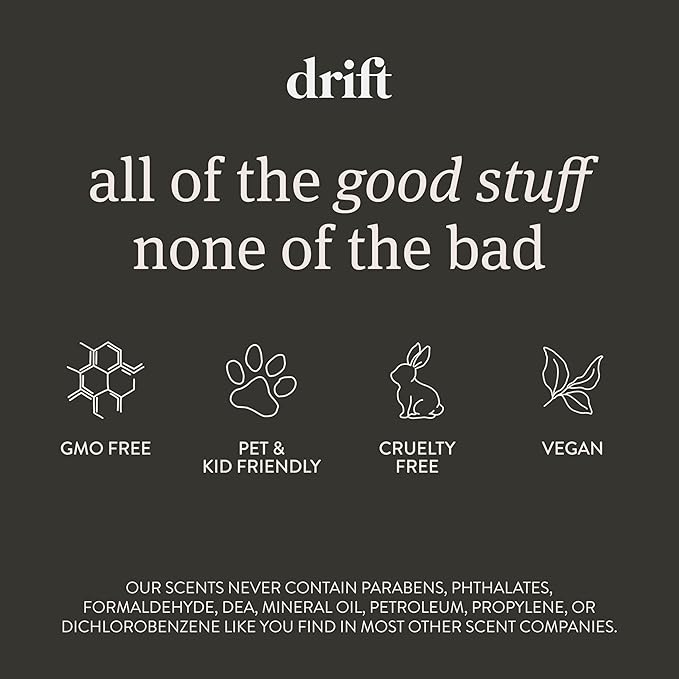 Drift Car Air Freshener - The Original Wood Air Freshener - Car Odor Eliminator - Long Lasting Scent - Metal Clip - Essential Oils - Clean Ingredients - Grove Scent 3 Pack Refill - NO CLIP INCLUDED