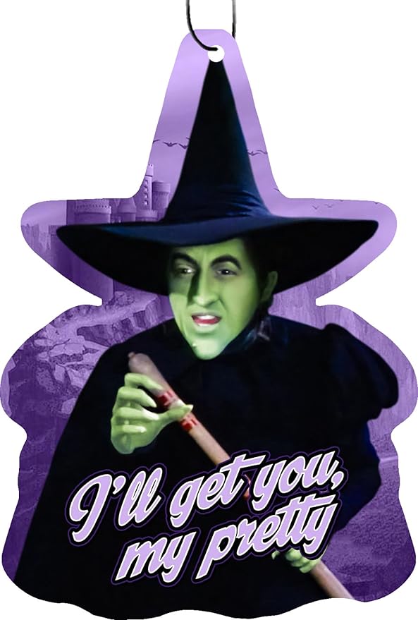 Spoontiques Wicked Witch Air Freshener (3pk) - Themed Car Interior Accessories & Essentials, Hanging Air Freshener for Cars & Trucks, Long-Lasting Fragrance (New Car Scent)