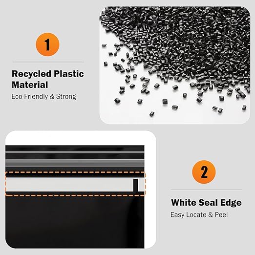 100 Count Disposable Car Trash Bags - 2 Gallon Leakproof & Smellproof Car Garbage Bags, Hanging & Stick-On Car Trash Can Alternative, 1.18 mil Heavy Duty for Car, SUV, Truck