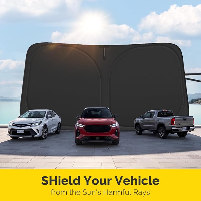 Car Windshield Sun Shade Compatible with 2011-2020 Toyota Sienna Accessories Sunshade Custom Foldable Windshield Sun Visor