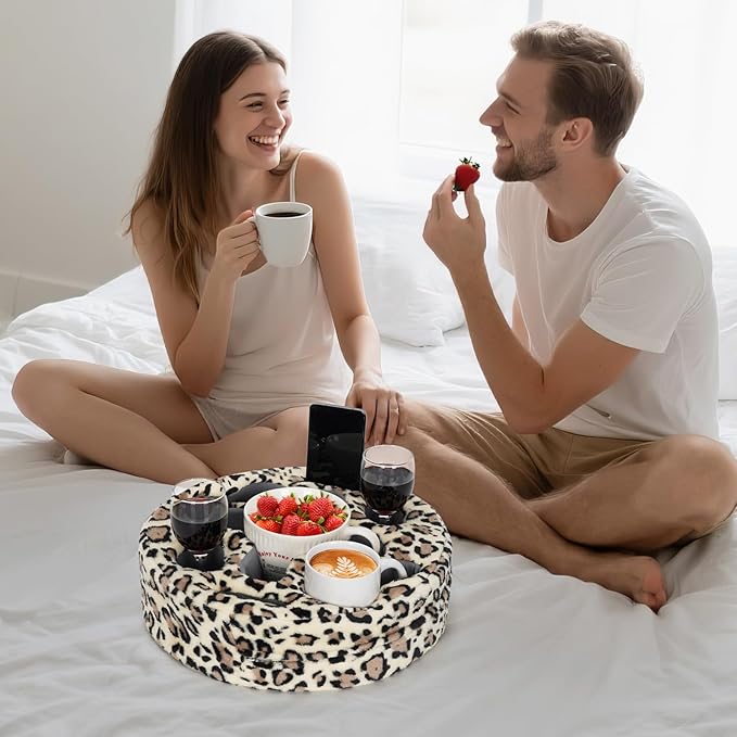 INNO STAGE Couch Cup Holder-Sofa Cup Holder Pillow | Couch Caddy Buddy | Drinks Cupholder Tray Organizer for Bed, Rv, Tv, Car, Man Cave, Boat, Remote, Snacks| Present for Couch Potato