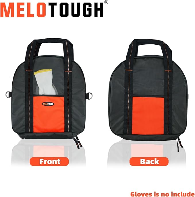MELOTOUGH Jumper Cable Bag - 14.5" X 14"Tools Cable Bag - Storage & Organizer for Cables, Cords, and Hoses Including EV Charging Cables for Electric Vehicles,Christmas Gifts for Men