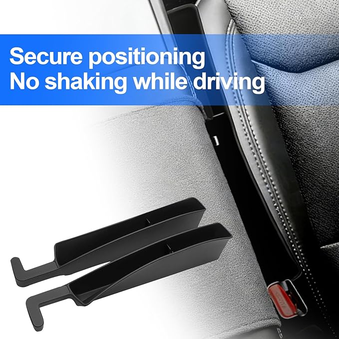 2-Pack Car Seat Gap Filler, Universal Fit Seat & Console Gap Plug, Durable Car Crevice Blocker to Stop Phones, Wallets & Small Items from Dropping (2)