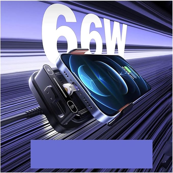 15W Wireless Car Charger with Infrared Sensor Auto Clamping Vent Mount One-Touch Rotation,Compatible for Secure Fast Charging