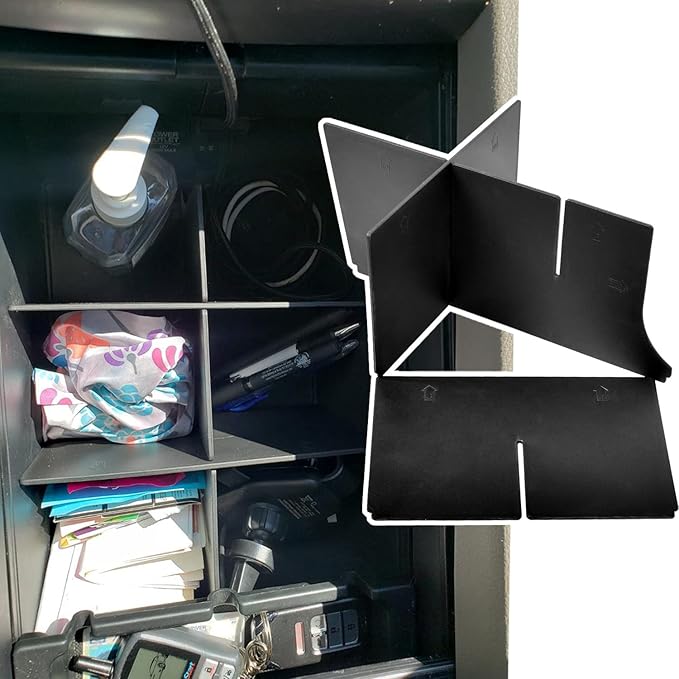 EDBETOS Center Console Organizer Insert Compatible with Honda Pilot 2016-2019 2020 2021 2022/ Ridgeline 2017-2023/ Passport 2019-2023 - Console Accessories