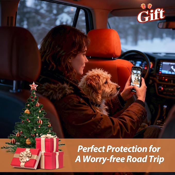 Backseat Pet Bed Mat Thickened Dog Bed for Car Back Seat with Non-Slip Bottom, Travel Pet Mat Fit for Backseat Extenders and Trucks SUVs