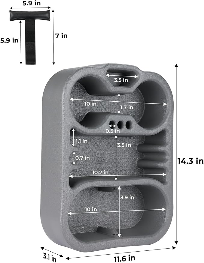KEMIMOTO Boat Cup Holder -Marine Cup Holders, Boat Caddy Organizer,Snack Table Tray for Sofa or Car Seat