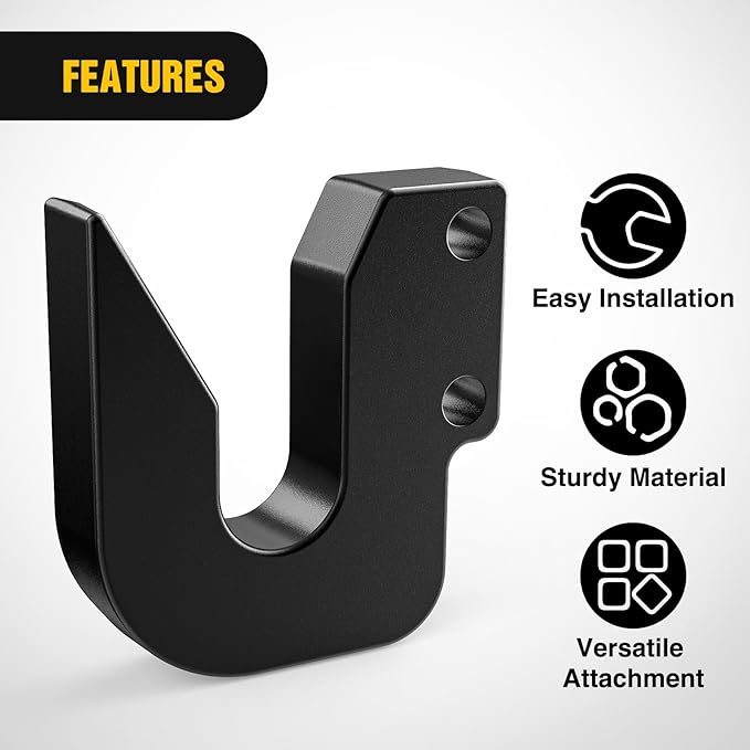Nilight Quick Hitch Top Hook for Cat 1 Fit for Harbor Freight Tow Hook Up 3 Point Quick Attach Category Black Powder Coated Replaces HW14-11-37 and HF141137