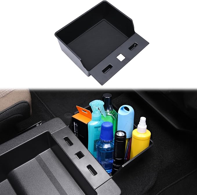 Underseat Storage Organizer Compatible with 2015–2025 2026 Ford F150 and 2017–2026 F250 F350 F450 with 40/20/40 Jump Seat – Replaces OEM Cup Holder HC3Z-2813562-AB