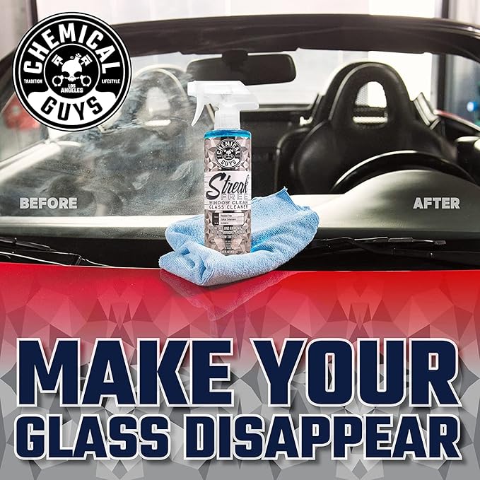 Chemical Guys Total Interior Cleaner and Protectant + Streak Free Glass & Window Cleaner, (Ammonia Free & Safe on Tinted Windows, Safe for Cars, Trucks, SUVs, Jeeps, RVs & More, (2-16 fl oz)