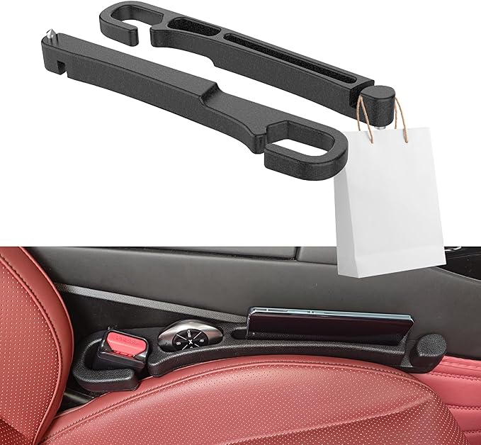 Car Seat Gap Filler 2PCS -with Fill and Storage Function for Storing Phones Keys Cards Prevents Items Falling for Cars, SUVs, Trucks