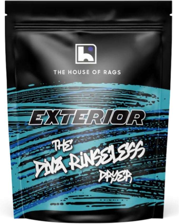 The Diva Rinseless V2 Car Drying Towel-16x20 inches, 1200 GSM Microfiber Twist Loop, Premium Korean Quality, Suede Edge Towel for Auto Detailing, Paint Safe, Cyan - 3 Pack