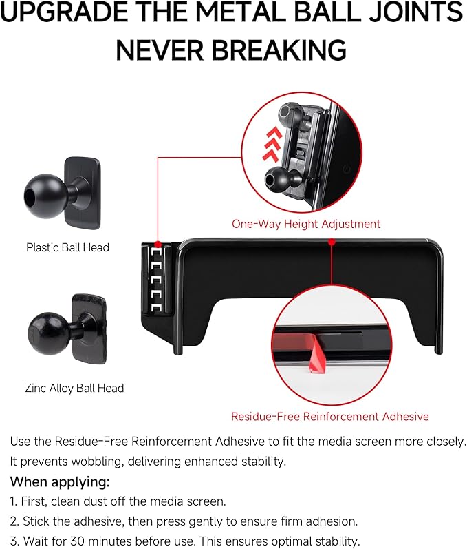 Qi2.2 Max 25W Fast Wireless Car Charger Phone Holder for 2016-2019 Mercedes Benz GLC-Class / 2015-2018 C-Class 7-Inch Screen, Magnetic Phone Mount Compatible with MagSafe