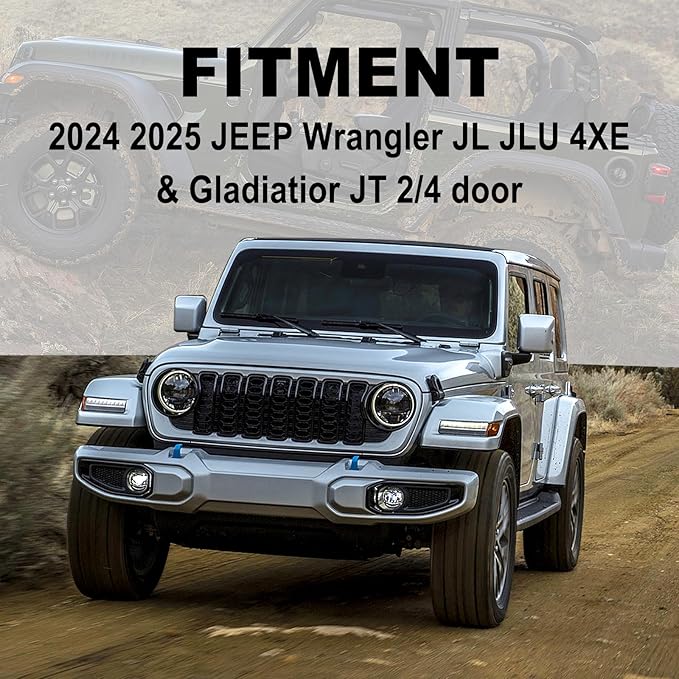 for Jeep 2024 2025 Wrangler JL JLU JT 4XE Phone Mount - Dashboard Phone Holder for Jeep Wrangler Gladiator 2/4 Door Accessories, with The Strongest Magnet (NOT for 1945-2023 JL JT)