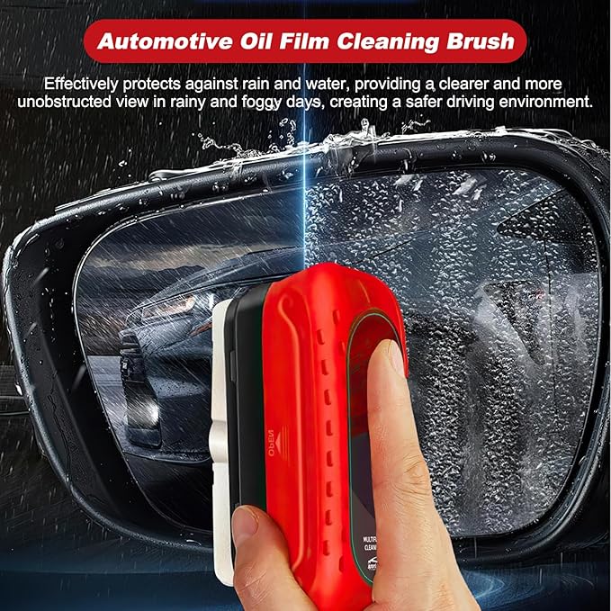 Yicengy Automotive Oil Film Cleaning Brush for Car Windows Car Glass Oil Film Cleaner,2026 New Cars Window Glasses Cleaning Boar with Extra Cleaner, Universal Cars Clear Vision Glass Cleaner