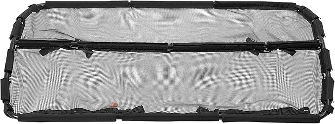 VEVOR Dog Car Barrier, 50" Wide Car Divider for Front Seats Installation, Vehicle Pet Barrier with See Through Net Mesh, Universal-Fit Dog Car Barrier for Mid-Sized Sedans, Trucks, and SUVs, Black