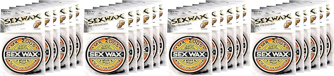 Sex Wax Air Freshener (24-Pack, Coconut Scent) - Original Coconut Scent 3" Diameter String for Hanging Air Freshener