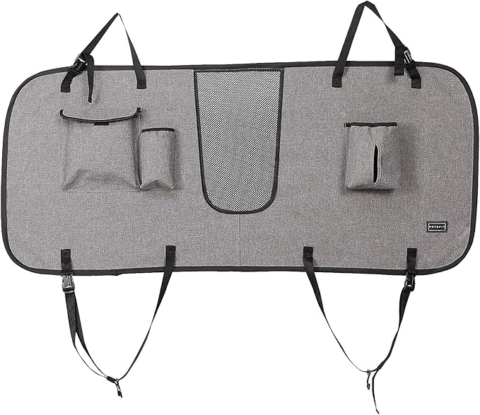 Petsfit Dog Car Barrier Vehicle Pet Barrier Backseat Mesh Dog Car Divider Net with Adjusting Rope, Sturdy Hook and 3 Storage Pockets Suitable for SUV Pickup Cars