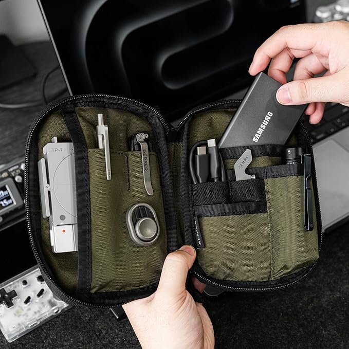 ALPAKA Admin Pouch Pro - Small Tool Pouch with Smooth Zipper, Weatherproof Storage for Electronics, Cables, EDC Organizer, Travel Accessories
