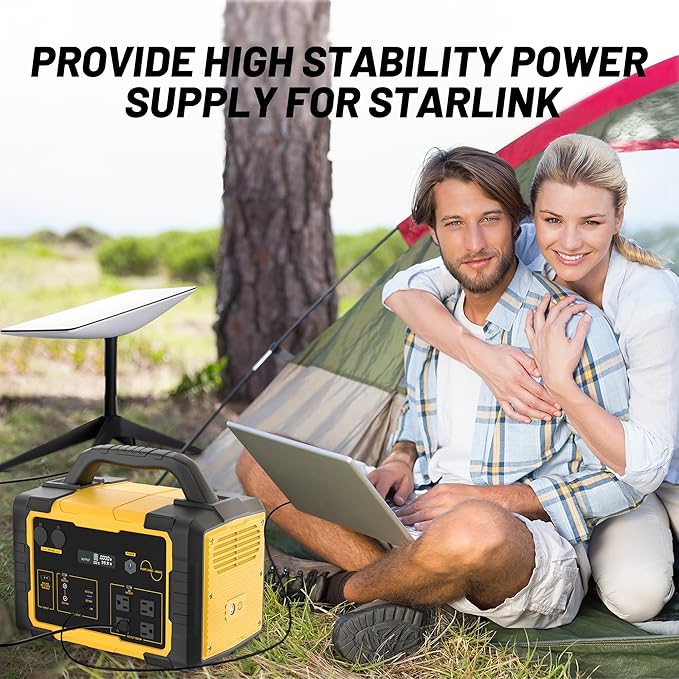 STARY LINE Portable Power Station 1800W Peak, 1024Wh Home Backup Battery for Camping & Emergency ā ETL Listed, yellow