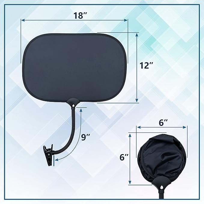 TopShade Laptop Sun Shade - Flexible, Adjustable, and Portable