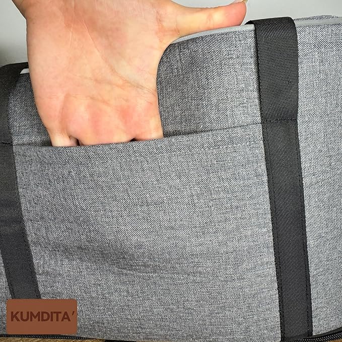 Kumdita Soft Console Dog Car Seat & Carrier for Extra Small Dogs (6–12 lbs). Cozy Center Console Pet Bed for Short Trips. Includes Safety Tether (Gray)